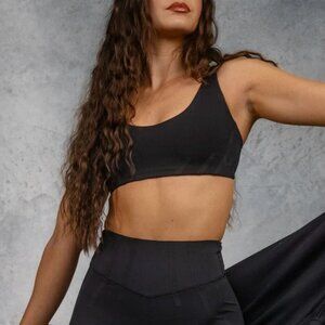 Buffbunny Collection Airbrush Sports Bra Onyx Black Size XL